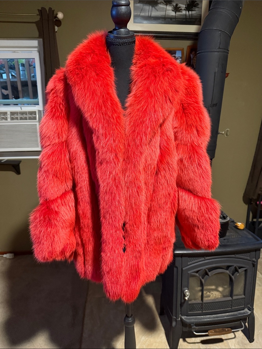 Neiman Marcus red fox fur coat